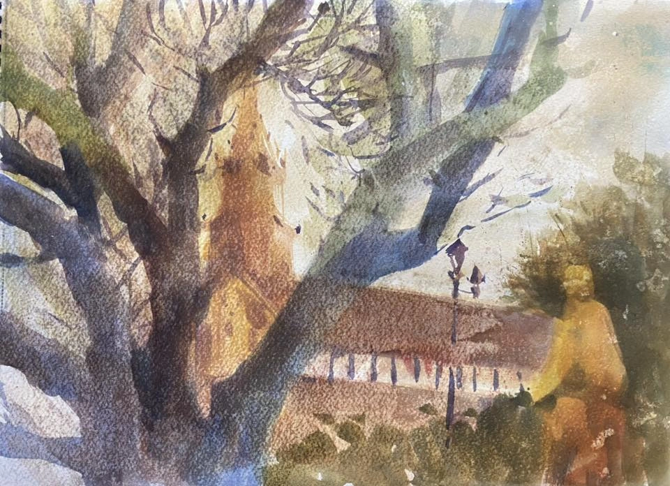 Nhà thờ làm từ gỗ cà chít được voi kéo từ rừng về- Ảnh 4.