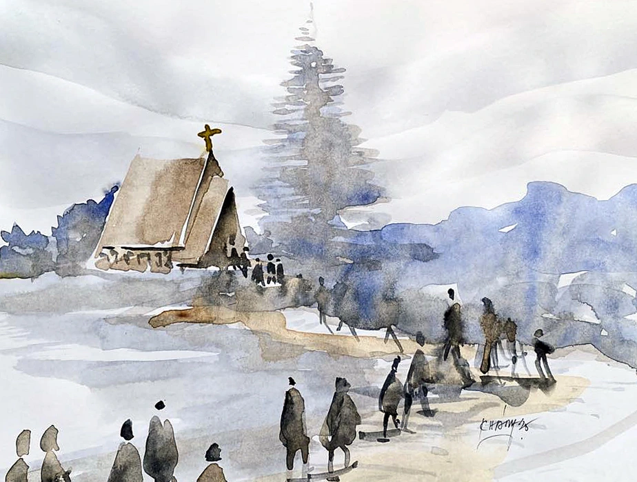 Nhà thờ có mái giống lưỡi rìu độc đáo- Ảnh 2.