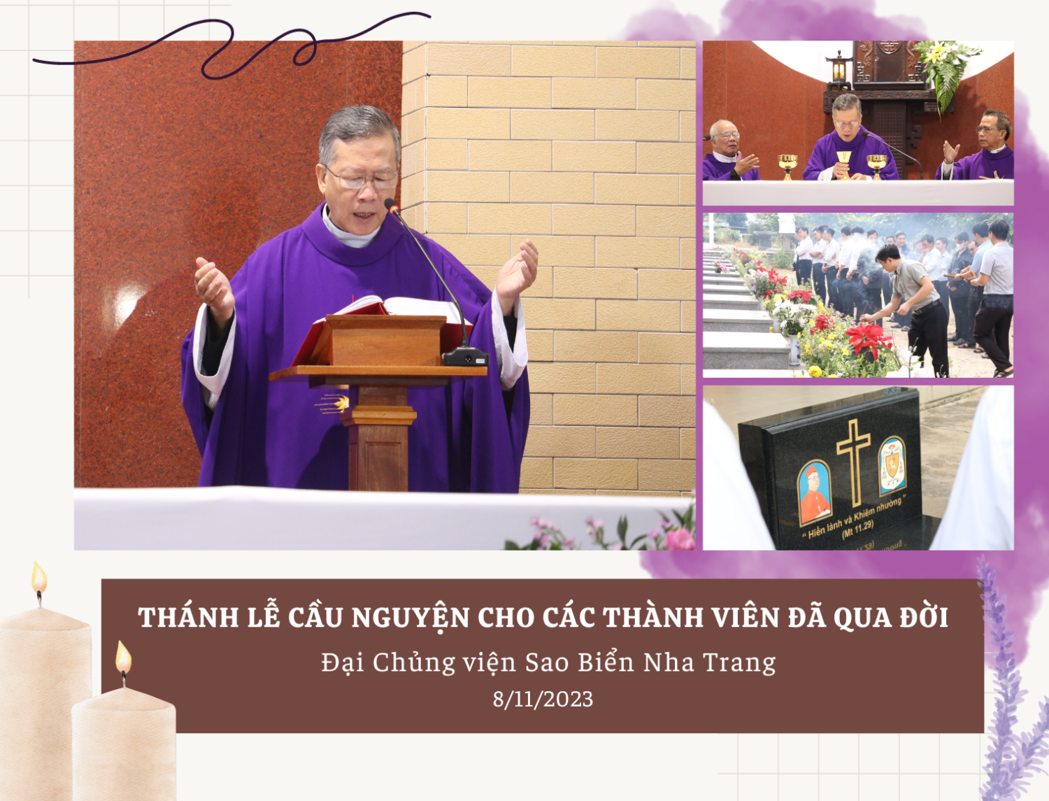 Đại Chủng viện Sao Biển dâng thánh lễ cầu nguyện cho các thành viên đã qua đời