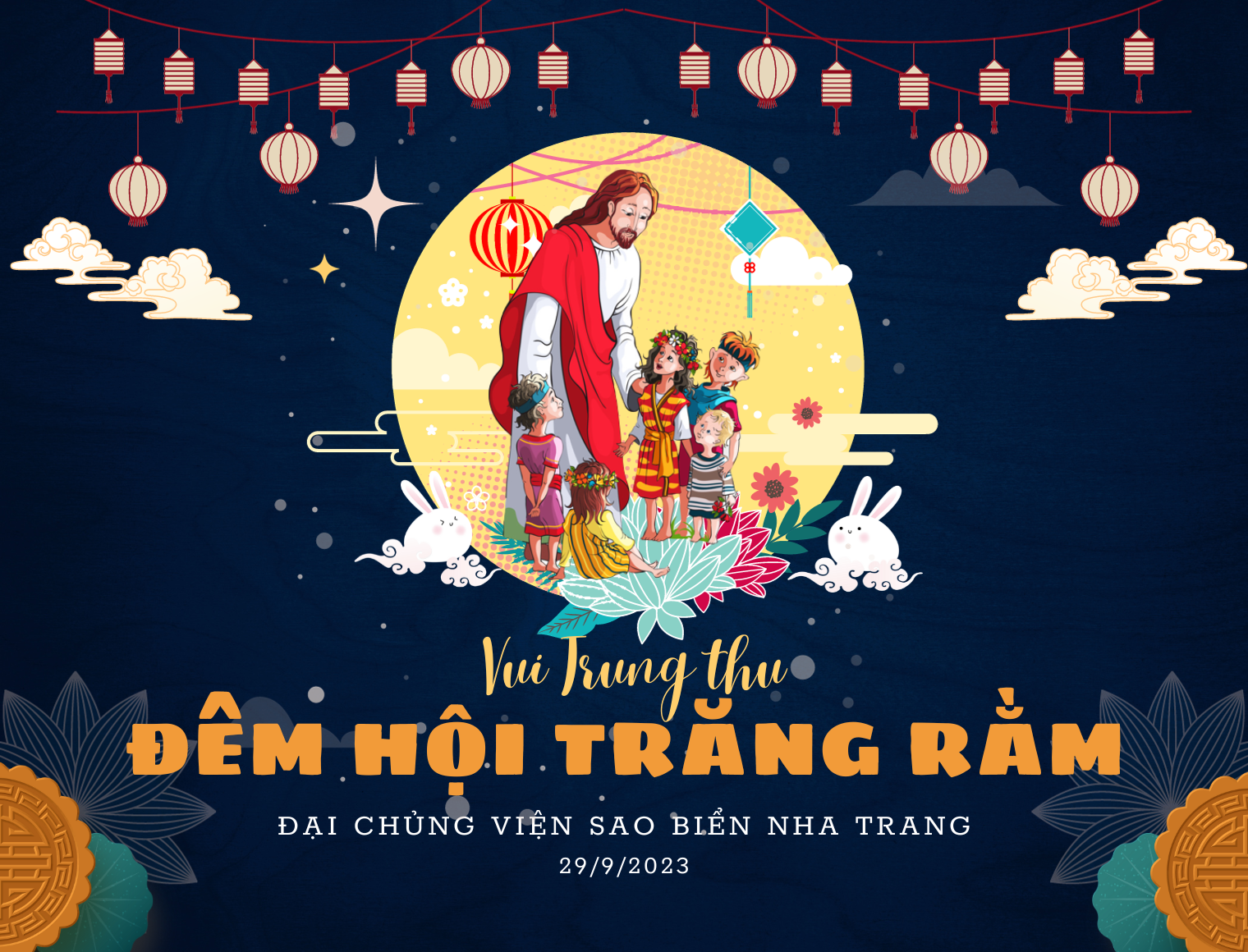 Đêm hội trăng rằm 2023 tại Đại Chủng viện Sao Biển Nha Trang