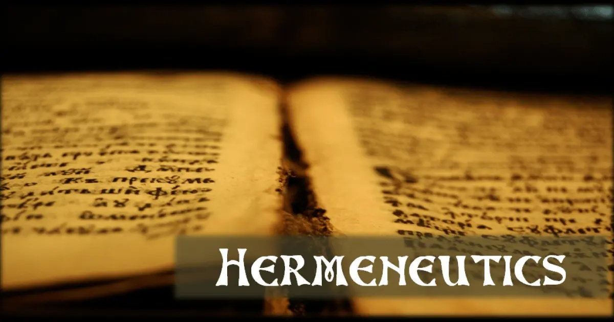 THÔNG DIỄN THẦN HỌC - HERMENEUTIC