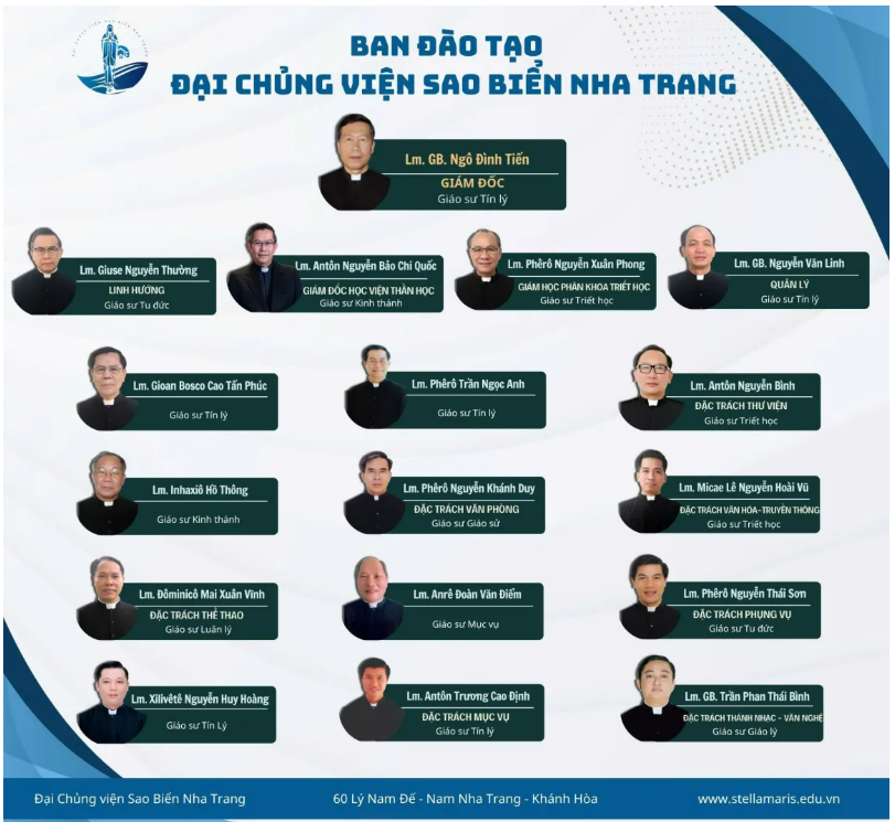 Ban đào tạo đại chủng viện SAO BIỂN NHA TRANG